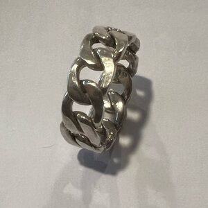 Silver Chain Link Ring